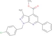 Methyl 1-(4-chlorobenzyl)-3-methyl-6-phenyl-1H-pyrazolo[3,4-b]pyridine-4-carboxylate