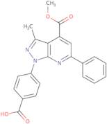 4-[4-(Methoxycarbonyl)-3-methyl-6-phenyl-1H-pyrazolo[3,4-b]pyridin-1-yl]benzoic acid