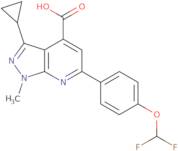 3-Cyclopropyl-6-[4-(difluoromethoxy)phenyl]-1-methyl-1H-pyrazolo[3,4-b]pyridine-4-carboxylic acid