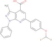 6-[4-(Difluoromethoxy)phenyl]-3-methyl-1-phenyl-1H-pyrazolo[3,4-b]pyridine-4-carboxylic acid