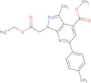 Methyl 1-(2-ethoxy-2-oxoethyl)-3-methyl-6-(4-methylphenyl)-1H-pyrazolo[3,4-b]pyridine-4-carboxylate