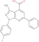 1-(4-Fluorophenyl)-3-methyl-6-phenyl-1H-pyrazolo[3,4-b]pyridine-4-carboxylic acid