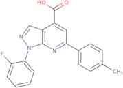 1-(2-Fluorophenyl)-6-(4-methylphenyl)-1H-pyrazolo[3,4-b]pyridine-4-carboxylic acid