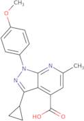 3-Cyclopropyl-1-(4-methoxyphenyl)-6-methyl-1H-pyrazolo[3,4-b]pyridine-4-carboxylic acid