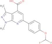 6-[4-(Difluoromethoxy)phenyl]-1,3-dimethyl-1H-pyrazolo[3,4-b]pyridine-4-carboxylic acid