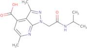 3,6-Dimethyl-1-{[(propan-2-yl)carbamoyl]methyl}-1H-pyrazolo[3,4-b]pyridine-4-carboxylic acid