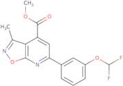 Methyl 6-(3-(difluoromethoxy)phenyl)-3-methylisoxazolo[5,4-b]pyridine-4-carboxylate