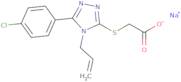 Sodium 2-{[5-(4-chlorophenyl)-4-(prop-2-en-1-yl)-4H-1,2,4-triazol-3-yl]sulfanyl}acetate