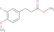 Methyl 3-(3-fluoro-4-methoxyphenyl)propanoate