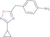 4-[(3-Cyclopropyl-1,2,4-oxadiazol-5-yl)methyl]aniline