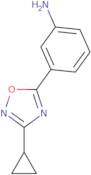 3-(3-Cyclopropyl-1,2,4-oxadiazol-5-yl)aniline