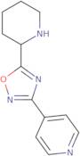 4-[5-(Piperidin-2-yl)-1,2,4-oxadiazol-3-yl]pyridine
