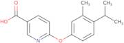 6-[3-Methyl-4-(propan-2-yl)phenoxy]pyridine-3-carboxylic acid