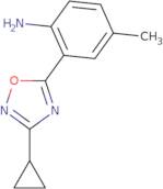 2-(3-Cyclopropyl-1,2,4-oxadiazol-5-yl)-4-methylaniline