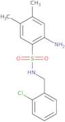 2-Amino-N-[(2-chlorophenyl)methyl]-4,5-dimethylbenzene-1-sulfonamide