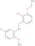 2-{[(5-Chloro-2-methoxyphenyl)amino]methyl}-6-ethoxyphenol