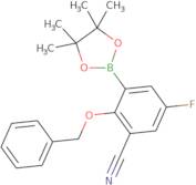 2-Benzyloxy-3-cyano-5-fluorophenylboronic acid pinacol ester