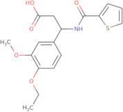 3-(4-Ethoxy-3-methoxy-phenyl)-3-[(thiophene-2-carbonyl)-amino]-propionic acid