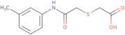 2-({[(3-Methylphenyl)carbamoyl]methyl}sulfanyl)acetic acid