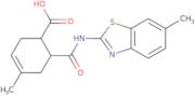 4-Methyl-6-(6-methyl-benzothiazol-2-ylcarbamoyl)-cyclohex-3-enecarboxylic acid