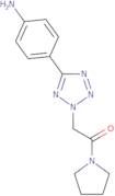 2-[5-(4-Aminophenyl)-2H-1,2,3,4-tetrazol-2-yl]-1-(pyrrolidin-1-yl)ethan-1-one
