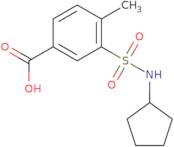 3-(Cyclopentylsulfamoyl)-4-methylbenzoic acid