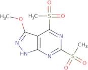 3-Methoxy-4,6-bis(methylsulfonyl)-1H-pyrazolo[3,4-d]pyrimidine