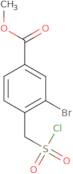 3-Bromo-4-(chlorosulfonylmethyl)benzoic acid methyl ester