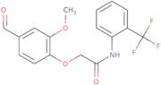 2-(4-Formyl-2-methoxyphenoxy)-N-[2-(trifluoromethyl)phenyl]acetamide