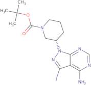 tert-butyl (S)-3-(4-Amino-3-iodo-1H-pyrazolo[3,4-d]pyrimidin-1-yl)piperidine-1-carboxylate