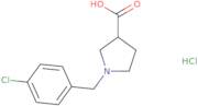 1-[(4-Chlorophenyl)methyl]pyrrolidine-3-carboxylic acid