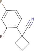 1-(2-Bromo-4-fluorophenyl)cyclobutane-1-carbonitrile