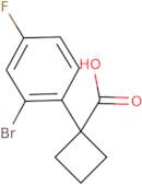 1-(2-Bromo-4-fluorophenyl)cyclobutane-1-carboxylic acid