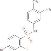 4-bromo-N-(3,4-dimethylphenyl)-2-fluorobenzene-1-sulfonamide