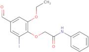 2-(2-Ethoxy-4-formyl-6-iodophenoxy)-N-phenylacetamide