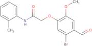 2-(5-Bromo-4-formyl-2-methoxyphenoxy)-N-(2-methylphenyl)acetamide