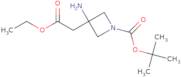 tert-butyl 3-amino-3-(2-ethoxy-2-oxoethyl)azetidine-1-carboxylate