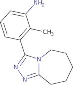 2-Methyl-3-{5H,6H,7H,8H,9H-[1,2,4]triazolo[4,3-a]azepin-3-yl}aniline