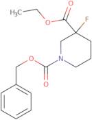 Ethyl 1-cbz-3-fluoropiperidine-3-carboxylate