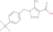 5-Methyl-1-{[4-(trifluoromethyl)phenyl]methyl}-1H-1,2,3-triazole-4-carboxylic acid