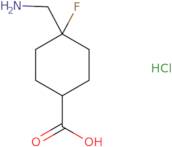 rac-(1R,4R)-4-(Aminomethyl)-4-fluorocyclohexane-1-carboxylic acid hydrochloride