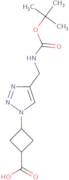 rac-(1R,3R)-3-[4-({[(tert-Butoxy)carbonyl]amino}methyl)-1H-1,2,3-triazol-1-yl]cyclobutane-1-carbox…