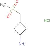 rac-(1R,3R)-3-(Methanesulfonylmethyl)cyclobutan-1-amine hydrochloride