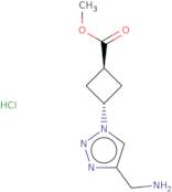 Methyl (1R,3R)-3-[4-(aminomethyl)-1H-1,2,3-triazol-1-yl]cyclobutane-1-carboxylate hydrochloride