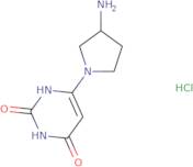 6-[(3S)-3-Aminopyrrolidin-1-yl]-1,2,3,4-tetrahydropyrimidine-2,4-dione hydrochloride