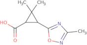 rac-(1R,3S)-2,2-Dimethyl-3-(3-methyl-1,2,4-oxadiazol-5-yl)cyclopropane-1-carboxylic acid