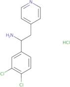 1-(3,4-Dichlorophenyl)-2-(pyridin-4-yl)ethan-1-amine hydrochloride