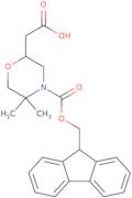 2-(4-{[(9H-Fluoren-9-yl)methoxy]carbonyl}-5,5-dimethylmorpholin-2-yl)acetic acid