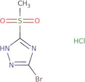 5-Bromo-3-methanesulfonyl-1H-1,2,4-triazole hydrochloride