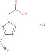 2-[3-(Aminomethyl)-1H-1,2,4-triazol-1-yl]acetic acid hydrochloride